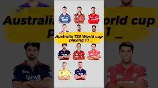 Australia's UNSTOPPABLE Playing 11 for T20 World Cup 2026! #t20 #worldcup