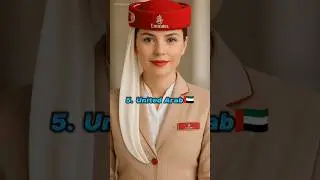 😍Top 10 Most Beautiful Air Hostess Uniform 2025 🥰🥼#shorts #beautiful #airhostess #uniform #top