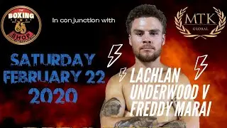 Lachlan Underwood 1st Professional fight, Boxing Australia