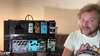 Banjo effects overview. Compressor, phaser, chorus, overdrive, swell, delay, reverb, reverse reverb.