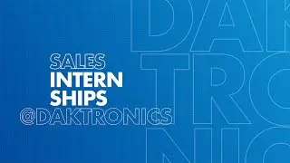 The Daktronics Sales Internship