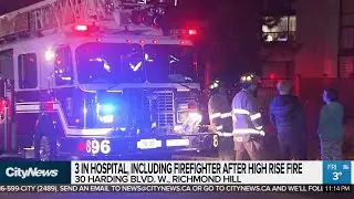 Firefighters deal with Richmond Hill condominium fire