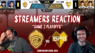 STREAMERS REACT TO INTENSE COMBINE HARDPOINT | GODLIKE VS SPG | CODM MAJOR 2025 PLAYOFFS