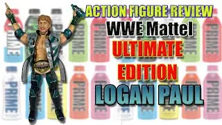 WWE Mattel Ultimate Edition Logan Paul Action Figure Review | Eagles Gear, US Title & Prime Bottle!