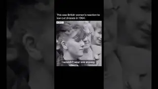 British Women in 1964 React to a &ldquo;Scandalous&rdquo; Dress😳 #facts #history #british #shorts #dress