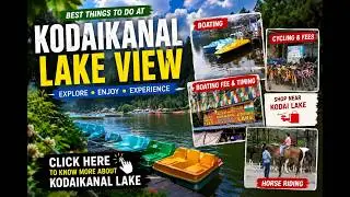 Kodai Lake Kodaikanal | Boating | Cycling | Horse Riding | Shopping