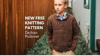 New Free Knitting Pattern for Kids! Knit the Dathan Pullover Sweater Today