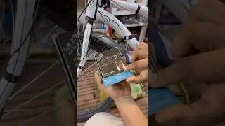 Angel wing lights installation😱 bicycle #shorts