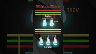 380V lights Up 220V Bulbs Electric#shorts #youtubeshorts