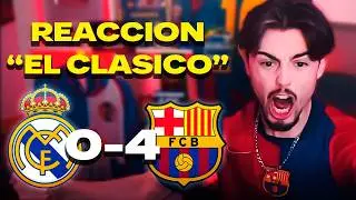 REACCIÓN de un HINCHA al MADRID 0-4 BARÇA!! *me vuelvo loco, humillacion historica* | TheMaverick