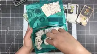 Decorating specimen cards for junk journals!
