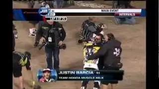 Crash Justin Barcia SX Anaheim 2 2013