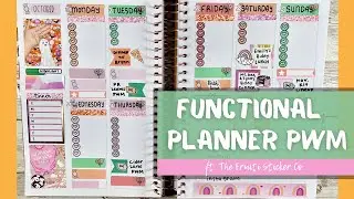 Functional Planner PWM // ft. The Fruiti Sticker Co & Planning Roses Planner #pwm