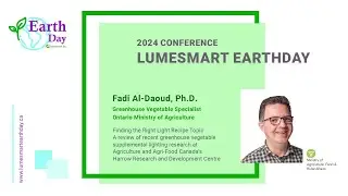 Fadi Al Daoud, Lumesmart Earthday Conference 2024