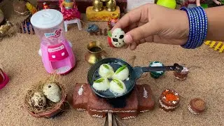 Miniature Roasted Egg Masala l Egg Curry Recipe l Miniature Cooking l Mini Egg Recipes l