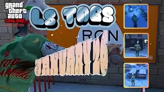 Места расположения LS TAGS, затонувшего корабля и фургона с оружием &mdash; 26 января | GTA Online