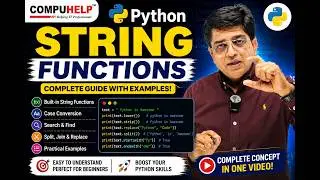 String Functions of Python | Python String Functions | COMPUHELP | Sunil Guleria