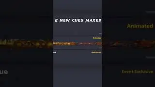 How you like that !!! 2 new cues maxed !