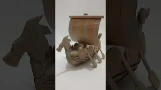Build a Miniature Viking Ship from Cardboard! | Epic DIY Tutorial #vikings #vikingship #tutorial