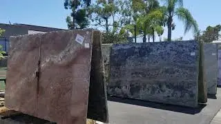 Walking Tour of Brazilian Exotic Granite in San Diego