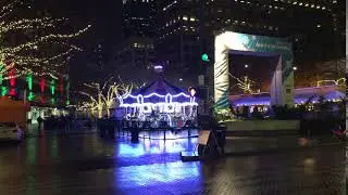 Seattle Westlake Park Christmas Carousel. December 2019