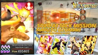 NXB NV &bull; NARUTO SIX PATHS SAGE MODE LIGHT (BUFF) SOLO ATTACK MISSION | NARUTO X BORUTO NINJA VOLTAGE
