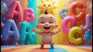 Dancing Letters & ABC Song for Kids USA | Nursery Rhymes for Toddlers & Preschool Learning