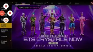HOW TO EXCHANGE NEON TO BTS CRYSTAL TOKEN IN FREE FIRE