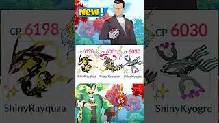 Using✨️Shiny Weather Trio Against Giovanni & Won...Pokemon Go