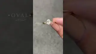 Stunning oval solitaire engagement ring