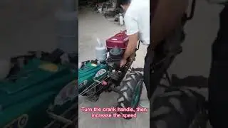 Manual start of walking tractor operation diagram How to start the 2 wheel tractor