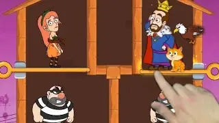 Home pin rescue save girl game/pin pull gameplay