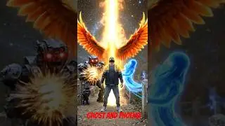 Robot and ghost attack | Phoenix bird | #remix #dj #coversong #shorts