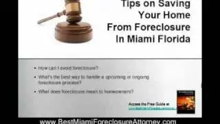 Miami Foreclosure Attorney:  How can I avoid foreclosure?