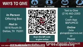 (LIVE 02-01-2026) | Sunday Sermon Series | St Paul United Methodist Church of Dallas