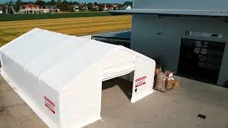 Uzglabā&scaron;anas teltis ar divslīpju jumtu - telpa un funkcionalitāte |www.inamiot.pl/lv