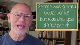 How to annoy a math teacher.  My power company quotes their rates incorrectly!