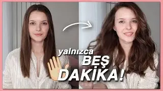 ÜŞENGEÇ KIZLAR İÇİN 5 DK DALGALI SAÇ TAKTİĞİ 😍