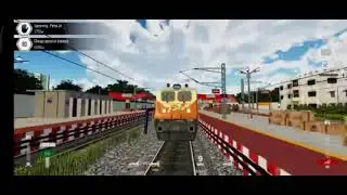 Railway  driving express train