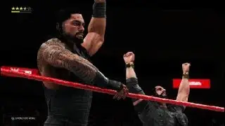 WWE MONDAY NIGHT RAW 2012 2013 FEELING: GIANT GOLDEN POWER RANGER VS THE SHIELD!