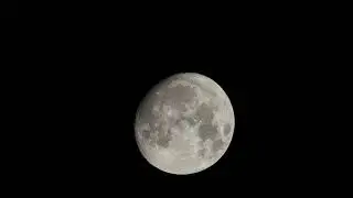 Moon passing by Telescope
