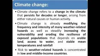 5CE5 12, U1-L4 DM, Disaster and Development, and Climate changes