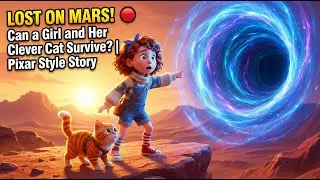 LOST ON MARS! 🔴 Can a Girl and Her Clever Cat Survive? | Pixar Style Story