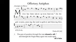 Offertory &bull; Assumption &bull; Simple English Propers