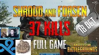 PUBG | Shroud and Forsen vs Stream Snipers | 37 Kills