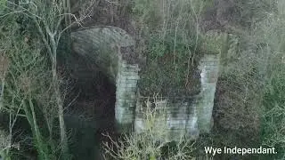 Lower Lydbrook river and Viaduct remains.