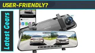ARPHA E21 Mirror Dash Cam: The Ultimate Dual Rear View Camera Experience!