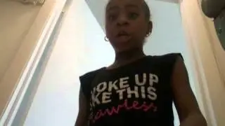 Jazzy girl stuff down stairs tour