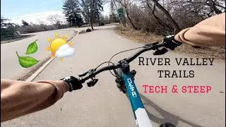 River valley trails in edmonton