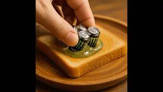 Crushing Monsters Cans on Toast             #foryou #asmr #food #ai #explore #monster